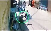 Pedestrian electrocuted by pole