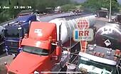 An employee was electrocuted while cleansing a tanker truck un