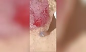 A male was beheaded then cut off his legs and gutted him