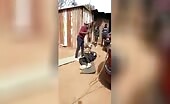African guy got punished for taking s m.
