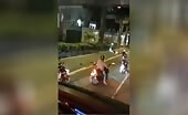 Scooter driver crushed by truck in Philippines