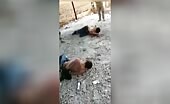 Soldiers burn two prisoners alive