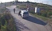 Chauffeur hit by train