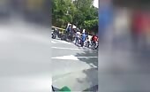 Man beaten by crowd