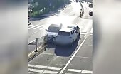 Chauffeur run over on the road