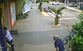 Man hides from killer in store