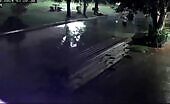 Lightning strikes person in Argentina