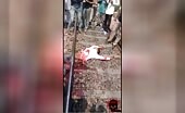 Man cut in half by train