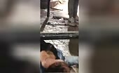 Woman with knife in chest still alive