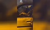 Two men burned alive in lorry crash