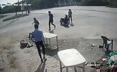 Two on bike hit by vehicle