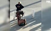 Two women beat a homeless man to death