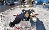 Ukrainian nazis shell a civilain market place in donetsk, ki