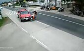 Motorcyclist kills unlucky household