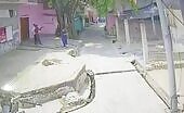 Woman sets herself on fire, man continues recording