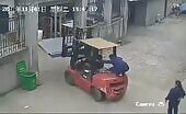 Woman killed by forklift