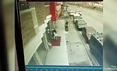 Guard shot during robbery