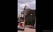 Man Electrocuted on Pole in Hortolandia