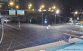Moscow Motorcyclist Thrown Dozens of Feet