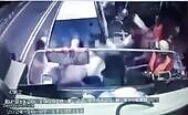 Car Hits People Behind Truck