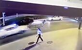 Car Hits Pedestrian