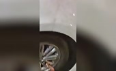 Car Hits Motorcycle