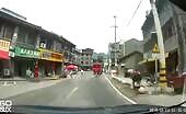 Woman Hit by Truck in China