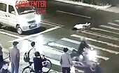 Woman Hit by Car at Crossing