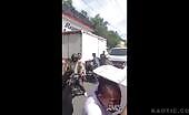 Truck Hits Motorcyclist