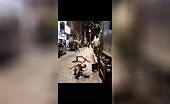 Customer Wields Knife in Chair, Table Fight