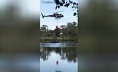 Helicopter Crashes in French Lake