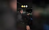Drifter Crashes into Crowd