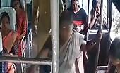 Woman Falls to Death from Moving Bus in India