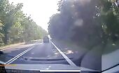 Renault Hits Motorcyclist