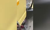 Biker Crushed Under Truck