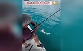 Fisherman Hooks Himself