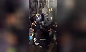 German Officer Attacked, Subdued