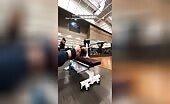 Woman Interrupts Gymfluencer's Video Shoot