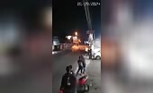 Motorbikers Crash Head-On