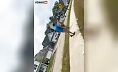 House Explodes With Inspector Inside