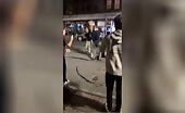Nighttime Brawl Erupts