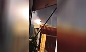 Man Electrocuted by Live Wire