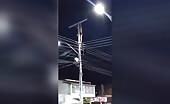 Man Electrocuted Climbing Pole