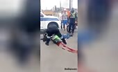 Truck Crushes Man