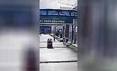 Crane Runs Over Man