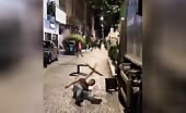 Man Attacked with Scissors, Subdued