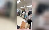 Elderly Woman Kicked Across Train Car
