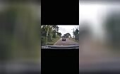 Biker Crushed by Oncoming Heavy Plant