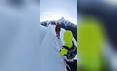 Woman Falls Off Mountain Top