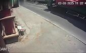 Truck Runs Over Person